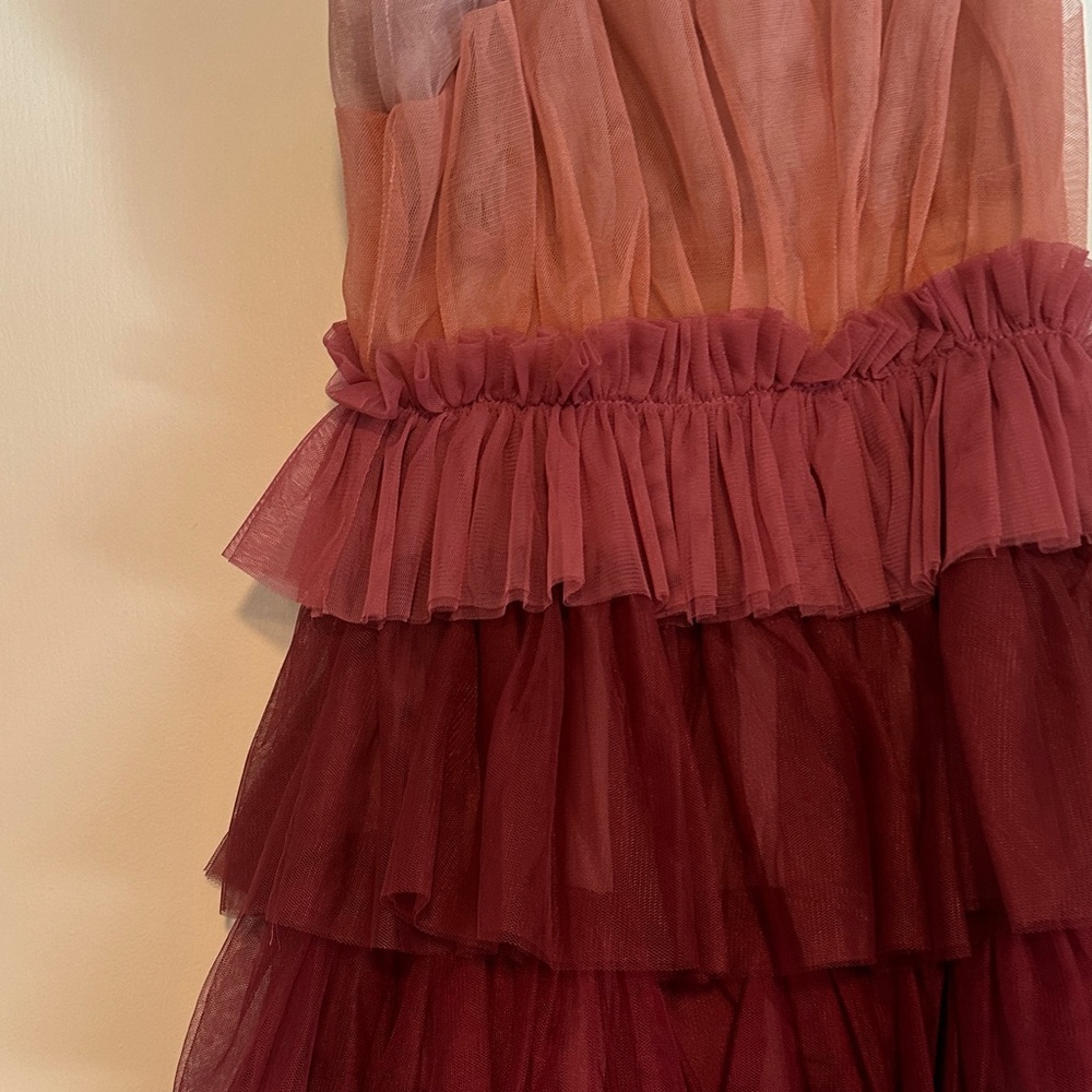 NWT Storia Strapless Dress with Pink and Purple Layers - Picture 4 of 8